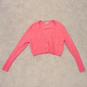 Jcrew Supersoft cropped cable-knit sweater-tank set (brand new, size XXS)